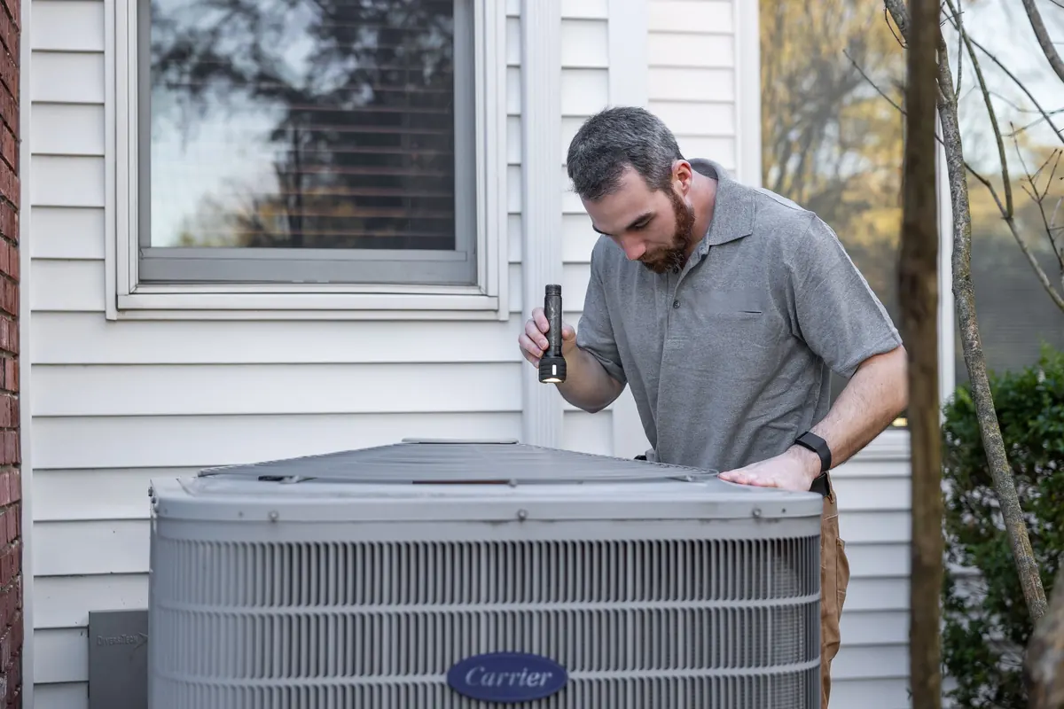 HERS rater performing Title 24 inspections Rocklin residential HVAC outdoor unit field verification